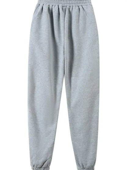 Stylish Printed Fleece Hoodie - Women's Autumn and Winter Casual Outfit - Tapered Sweatpants Set