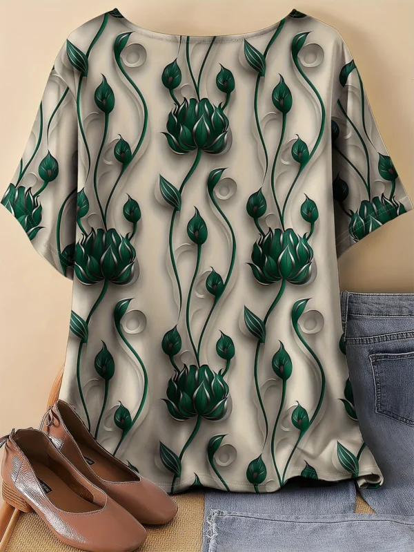 Bold Multicolor Casual Tee for Everyday Wear - Image 2