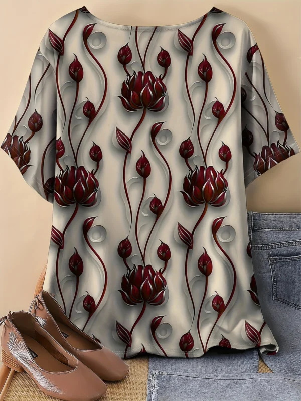 Bold Multicolor Casual Tee for Everyday Wear - Image 2