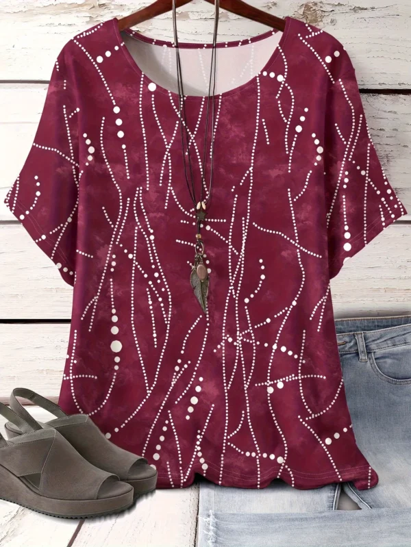 Bold Multicolor Casual Tee for Everyday Wear