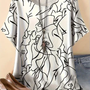 Bold Multicolor Casual Tee for Everyday Wear