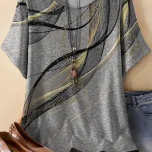 Bold Multicolor Casual Tee for Everyday Wear
