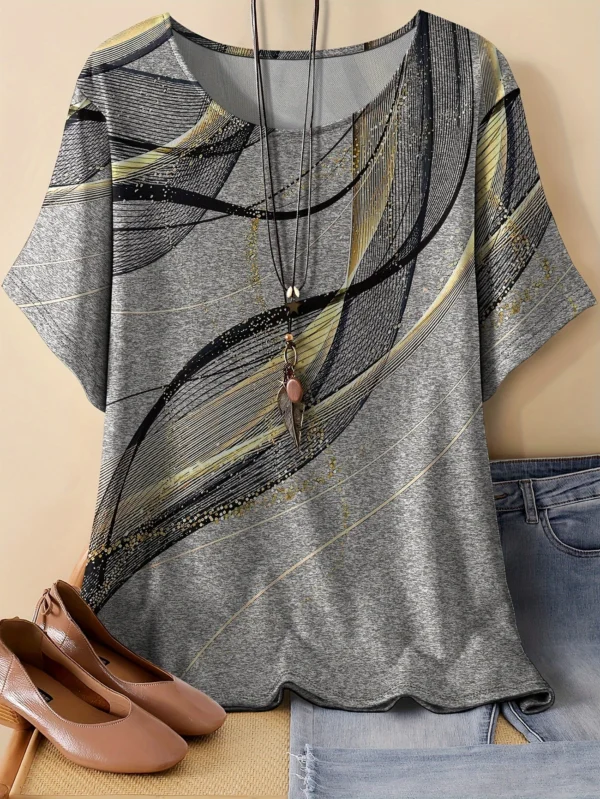 Bold Multicolor Casual Tee for Everyday Wear