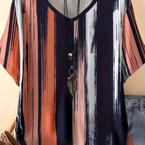 Bold Multicolor Casual Tee for Everyday Wear