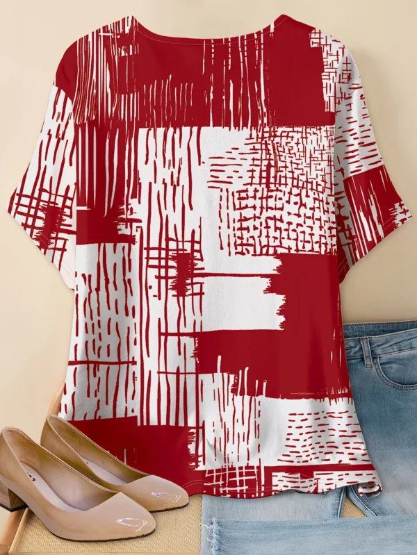 Bold Multicolor Casual Tee for Everyday Wear - Image 2
