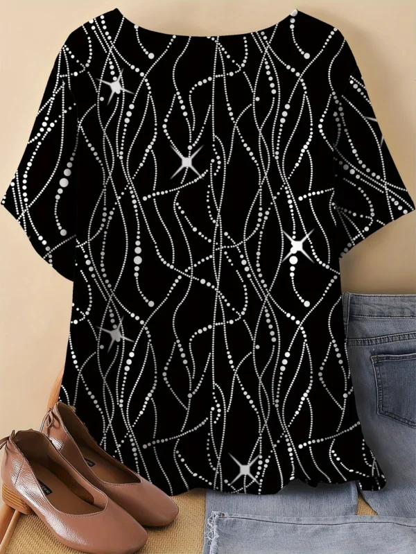 Bold Multicolor Casual Tee for Everyday Wear - Image 2