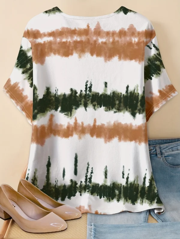 Bold Multicolor Casual Tee for Everyday Wear - Image 2