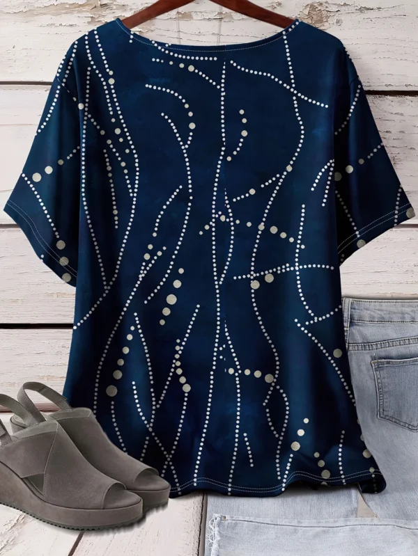 Bold Multicolor Casual Tee for Everyday Wear - Image 2