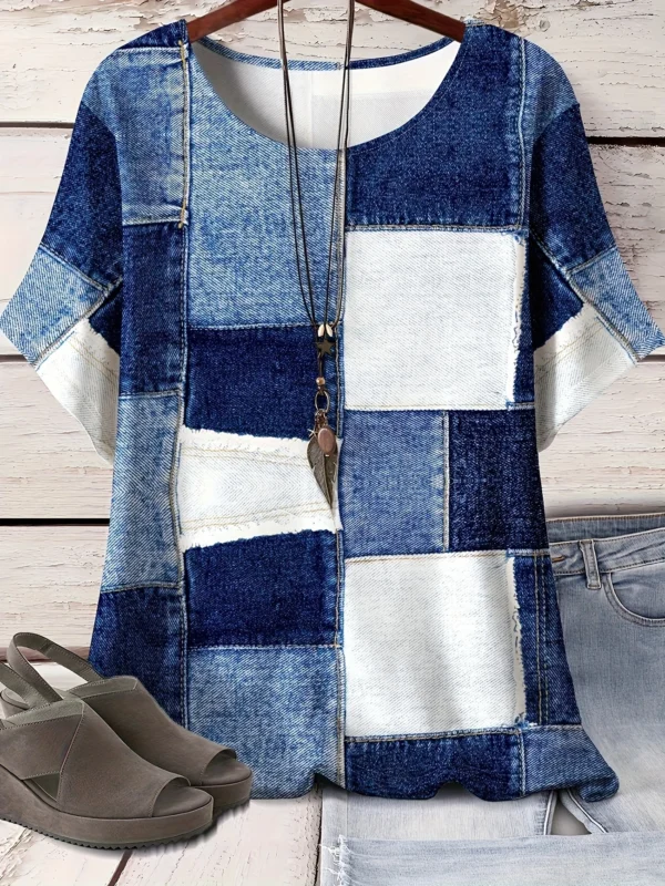 Bold Multicolor Casual Tee for Everyday Wear