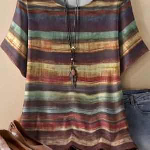 Bold Multicolor Casual Tee for Everyday Wear