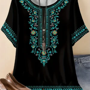Bold Multicolor Casual Tee for Everyday Wear