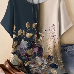 Bold Multicolor Casual Tee for Everyday Wear