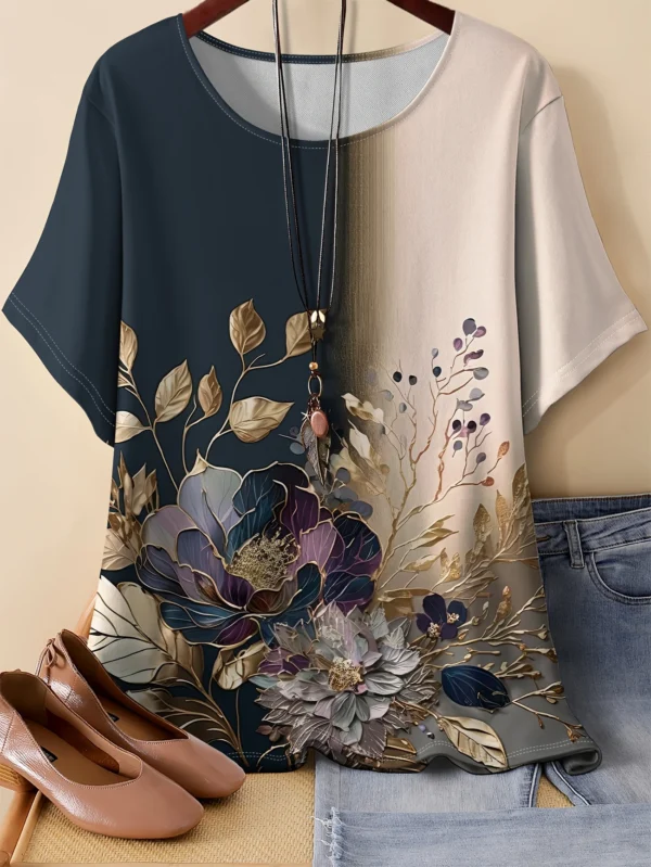 Bold Multicolor Casual Tee for Everyday Wear