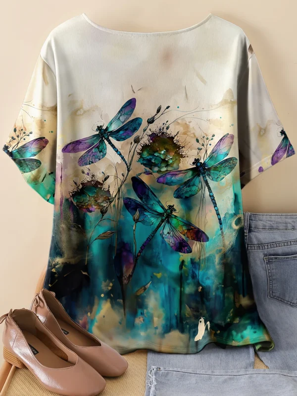 Bold Multicolor Casual Tee for Everyday Wear - Image 2