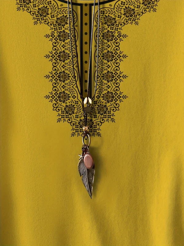 Bold Multicolor Casual Tee for Everyday Wear - Image 3
