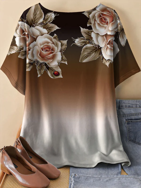 Bold Multicolor Casual Tee for Everyday Wear - Image 2