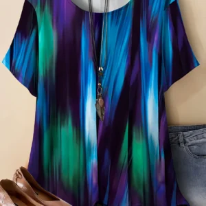 Bold Multicolor Casual Tee for Everyday Wear