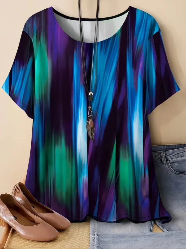 Bold Multicolor Casual Tee for Everyday Wear