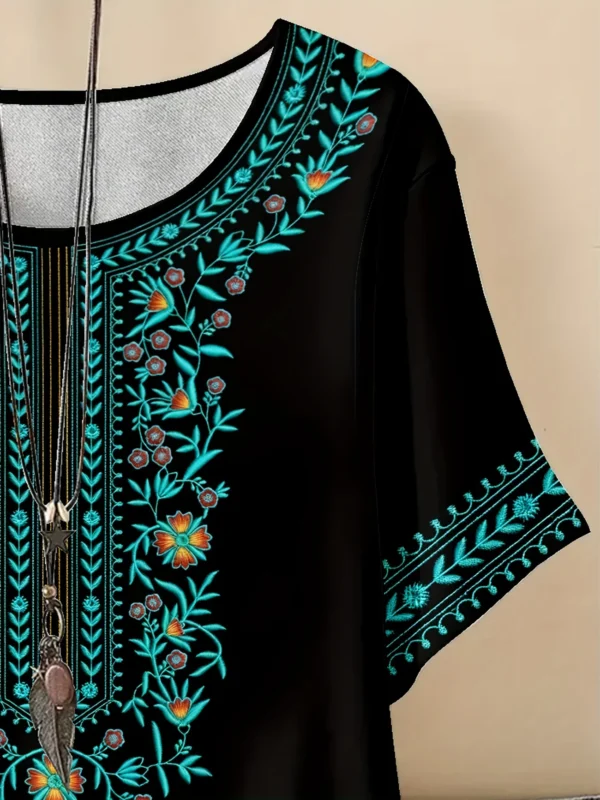 Bold Multicolor Casual Tee for Everyday Wear - Image 3