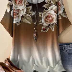Bold Multicolor Casual Tee for Everyday Wear