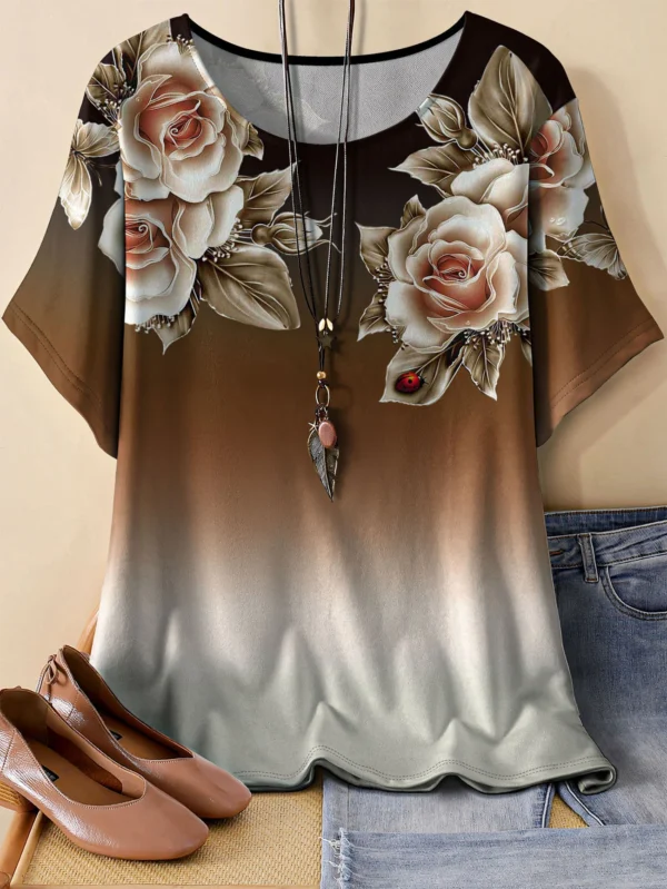 Bold Multicolor Casual Tee for Everyday Wear