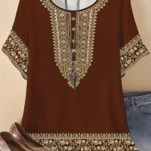 Bold Multicolor Casual Tee for Everyday Wear