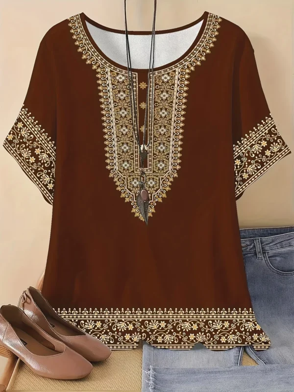 Bold Multicolor Casual Tee for Everyday Wear