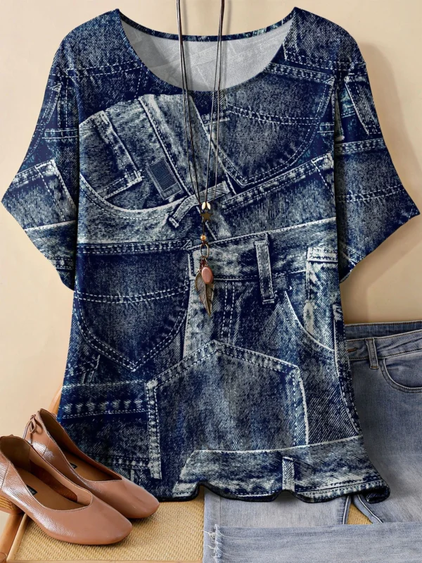 Bold Multicolor Casual Tee for Everyday Wear