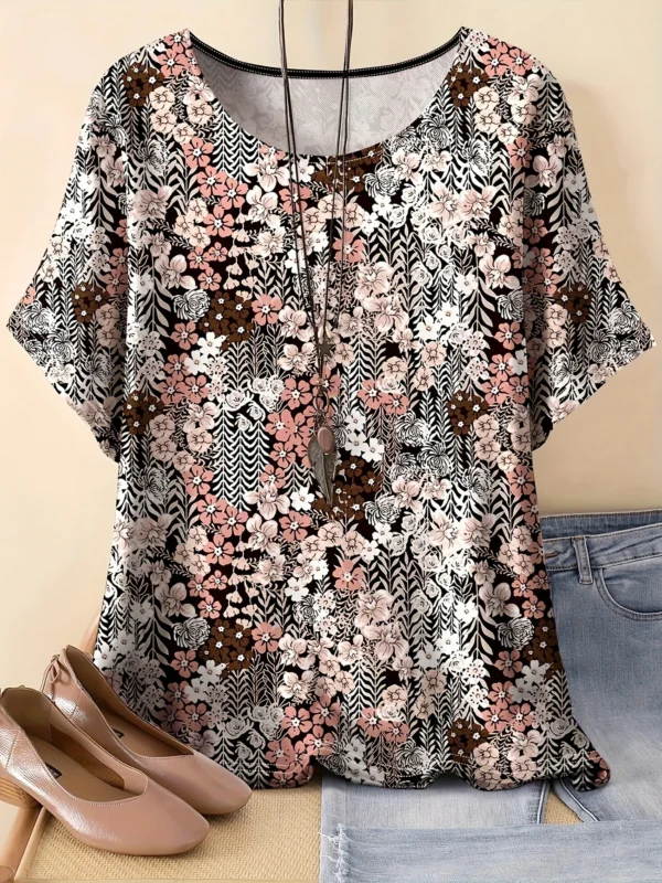 Bold Multicolor Casual Tee for Everyday Wear