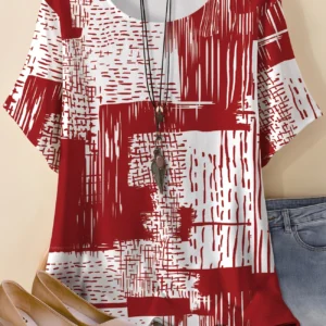 Bold Multicolor Casual Tee for Everyday Wear
