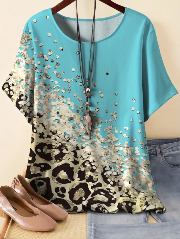 Bold Multicolor Casual Tee for Everyday Wear