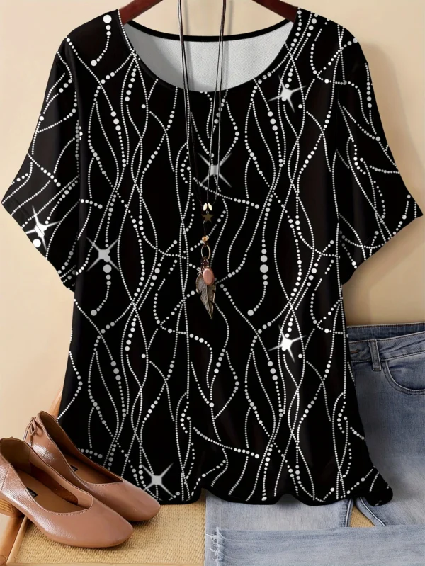Bold Multicolor Casual Tee for Everyday Wear