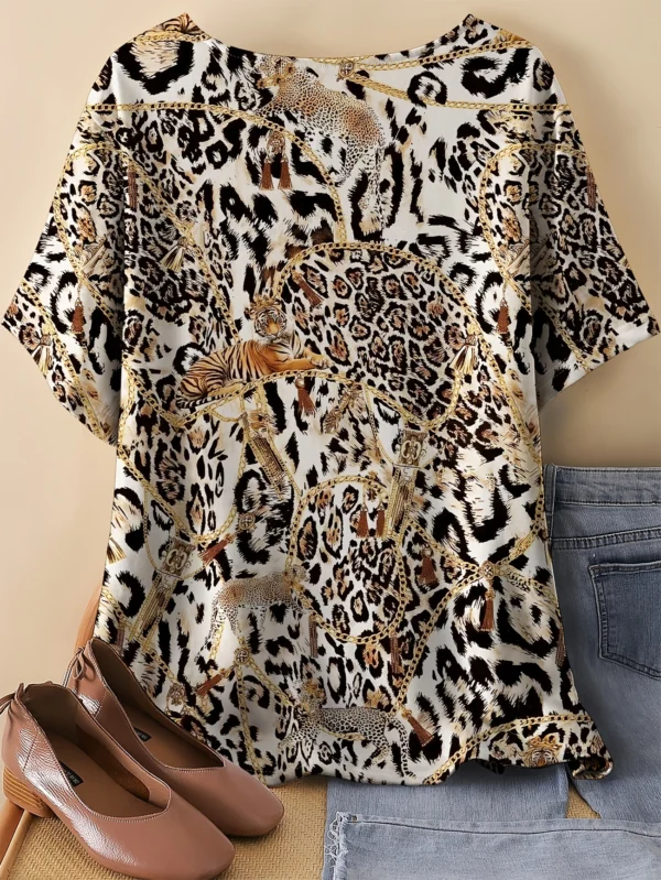 Bold Multicolor Casual Tee for Everyday Wear - Image 2