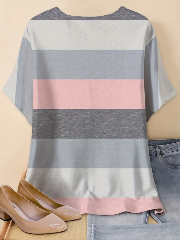 Bold Multicolor Casual Tee for Everyday Wear - Image 2