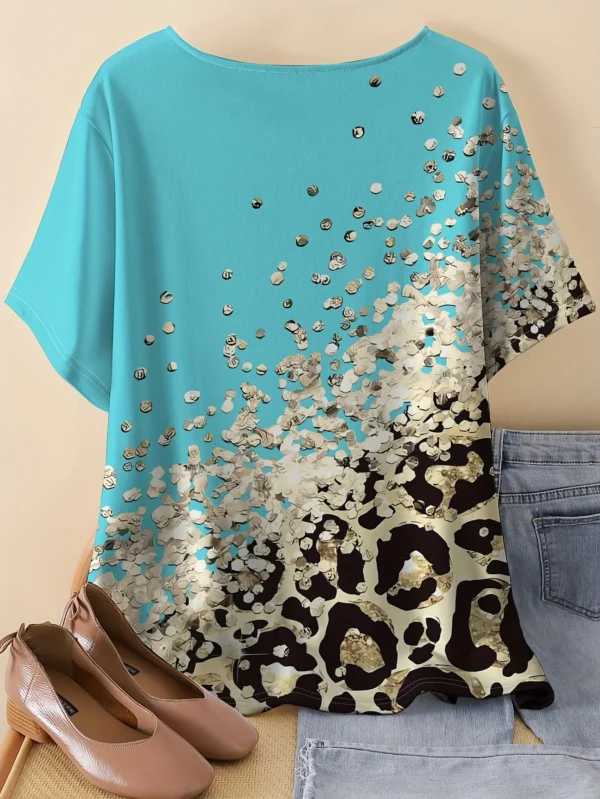 Bold Multicolor Casual Tee for Everyday Wear - Image 2