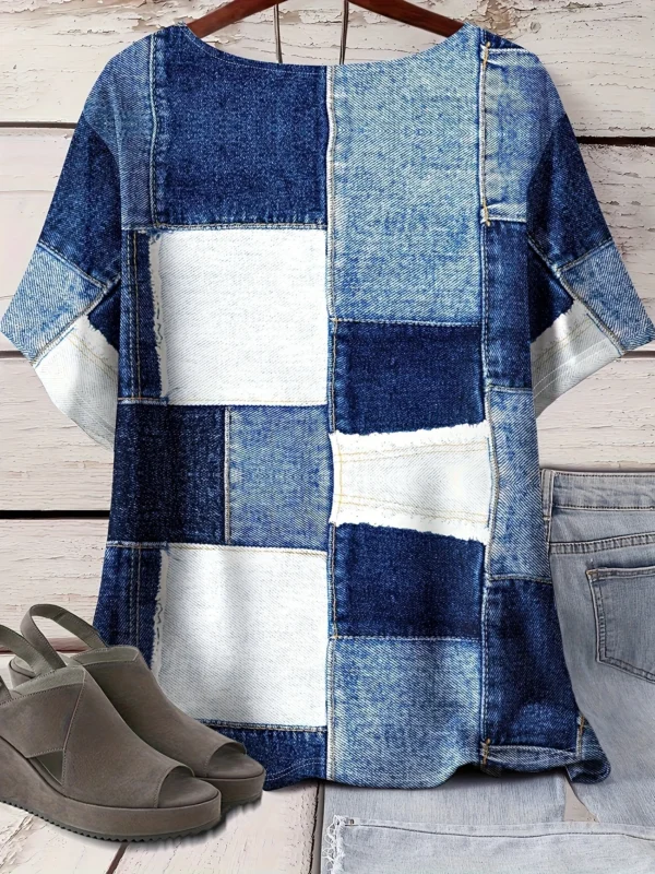 Bold Multicolor Casual Tee for Everyday Wear - Image 2