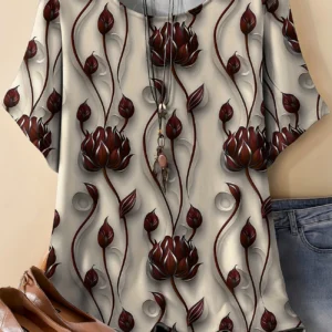 Bold Multicolor Casual Tee for Everyday Wear