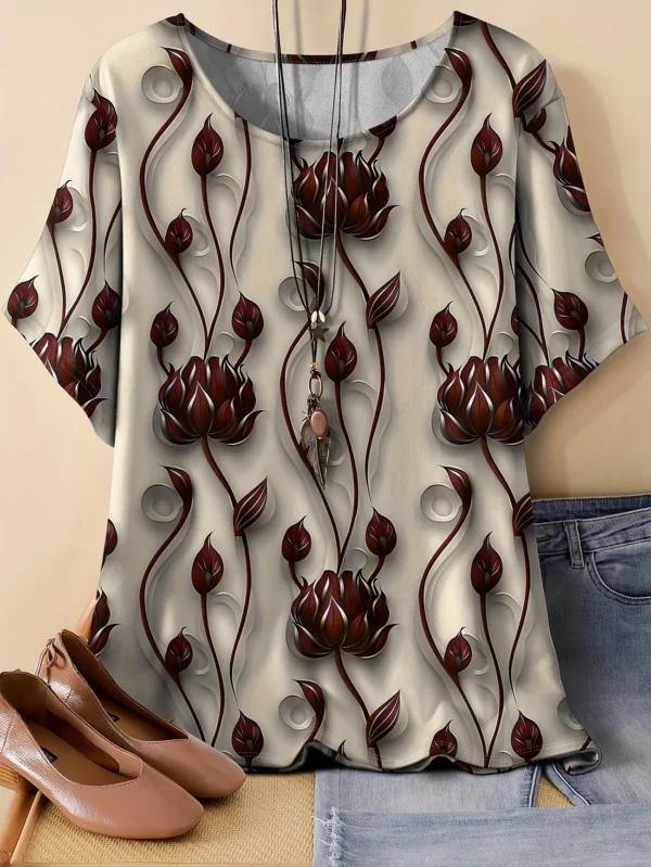 Bold Multicolor Casual Tee for Everyday Wear