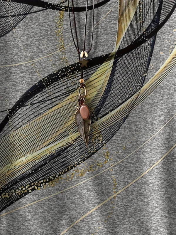 Bold Multicolor Casual Tee for Everyday Wear - Image 3