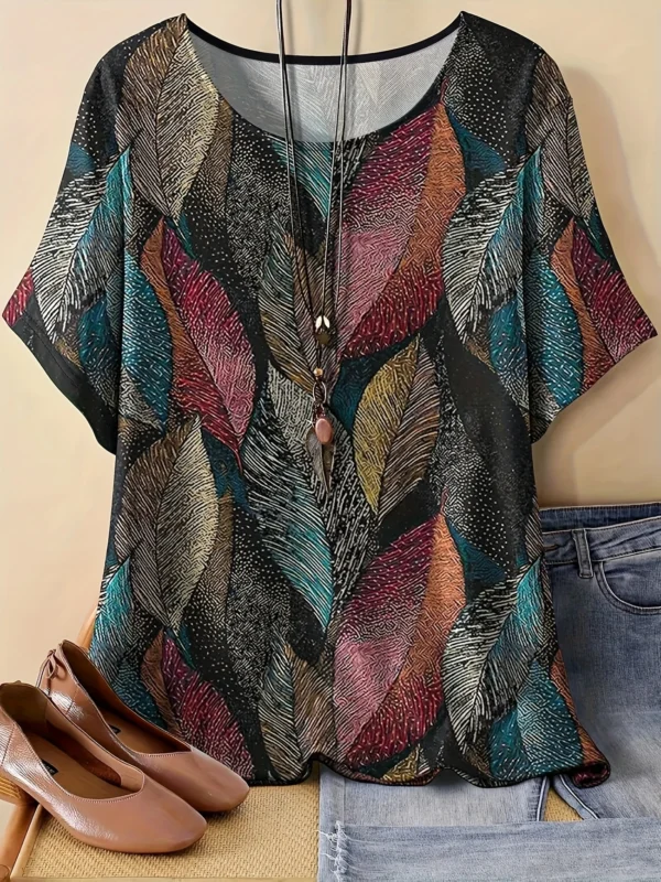 Bold Multicolor Casual Tee for Everyday Wear