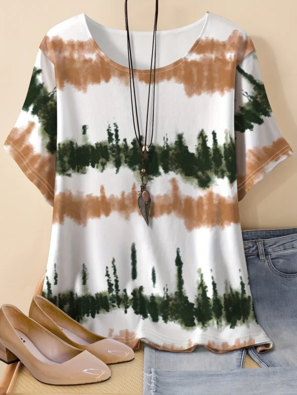 Bold Multicolor Casual Tee for Everyday Wear