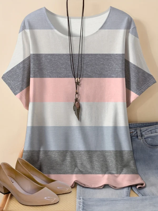Bold Multicolor Casual Tee for Everyday Wear