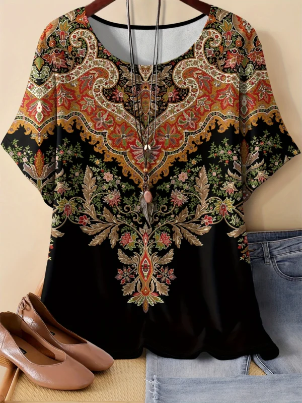 Bold Multicolor Casual Tee for Everyday Wear