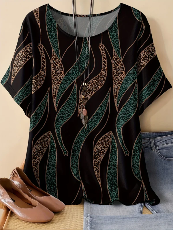 Bold Multicolor Casual Tee for Everyday Wear