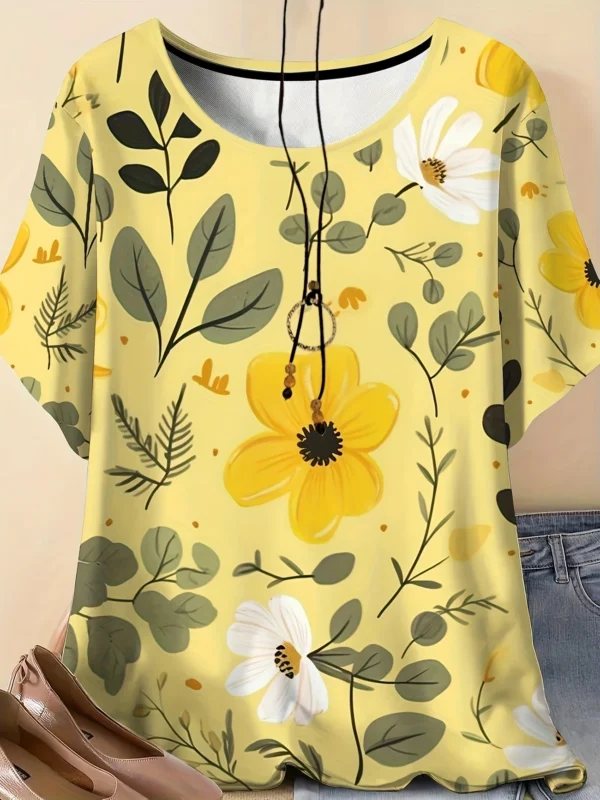 Bold Multicolor Casual Tee for Everyday Wear